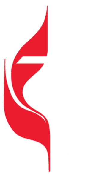 United Methodist Church Cross and Flame